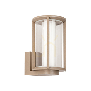 Lampă LED de exterior pentru perete, 13 W, 3000 K, bej - maro (taupe), aluminiu, IP54, ZAMBELIS small 1
