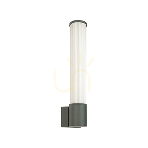 Lampă LED de exterior pentru perete, 12 W, 3000 K, aluminiu grafit – sticlă – acril, IP54, ZAMBELIS small 1