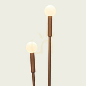 Lampă LED cu țeapă pentru exterior, 1,5 W – 24 V, 3000 K, aluminiu maro – acril mat, IP65, ZAMBELIS small 2