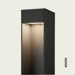 Lampă LED de exterior tip stâlp, 12 W, 2200 K–4000 K, aluminiu grafit, IP65, ZAMBELIS small 5