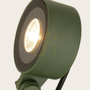 Lampă LED cu soclu cu țepușe pentru exterior, 25 W, 3000 K, din aluminiu verde, IP65, ZAMBELIS small 2