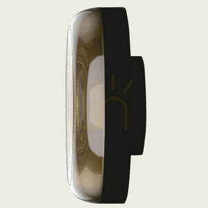 Lampă LED de exterior tip „scone” 12 W, 3000 K, Triac, culoare șampanie – bază negru nisip, IP65, ZAMBELIS small 2