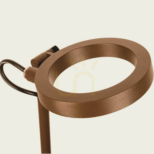 Verifica Lampă LED cu soclu cu țepușe pentru exterior, 7 W, 3000 K, aluminiu maro, IP65, ZAMBELIS