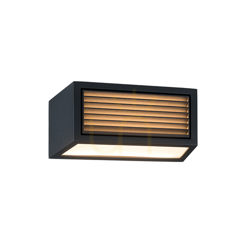 Verifica Lampă de perete pentru exterior cu întrerupător de pornire/oprire, 1 x E27, max.. 15 W, IP54, aluminiu de culoarea grafitului, ZAMBELIS