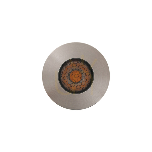 Verifica Corp de iluminat LED încastrat pentru exterior, 5 W, 2700 K, cu grilaj tip fagure din oțel inoxidabil, grad de protecție IP65, ZAMBELIS