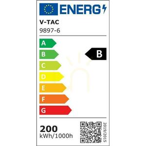 Proiector LED V-TAC cu cip CREE de 200 W, 185 lm/W, negru, VT-44205, 6500 K, 37.000 lm, garanție de 6 ani small 8