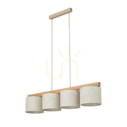 Verifica Lampa suspendată Viga Shade cu 4 becuri Xe27