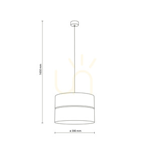 Lampă suspendată TK-Lighting DORMA WOOD JUTA 11786, 1×E27, 38 cm, lemn deschis și iută small 7
