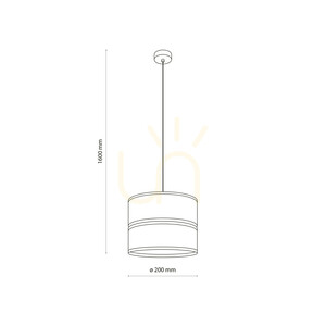 Lampa suspendată Dorma Wood Juta 1 Xe27 small 8