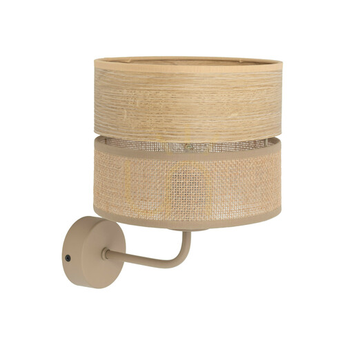 Verifica Aplică de perete Dorma Wood Juta 1 Xe27