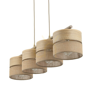 Lampa suspendată Dorma Wood Juta, 4 x E27 small 6