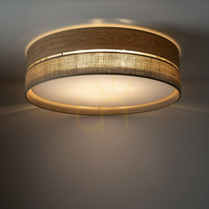 Lampa de tavan Dorma Wood Juta, 4 Xe27 small 2