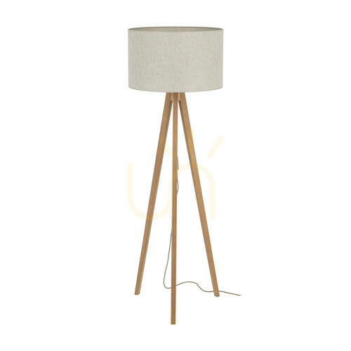Verifica Lampa de podea Viga Shade din lemn de pin, 1 Xe27