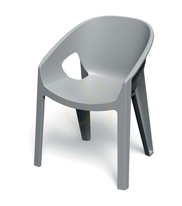 Scaun de grădină FPRK658 Premo cu cotiere – Gri deschis FERNE small 0