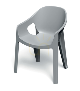 Scaun de grădină FPRK758 Premo cu cotiere – Gri deschis FERNE small 0