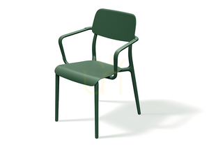 FRIK658 Scaun de grădină Rimo cu cotiere – Culoare taupe pământie FERNE small 2