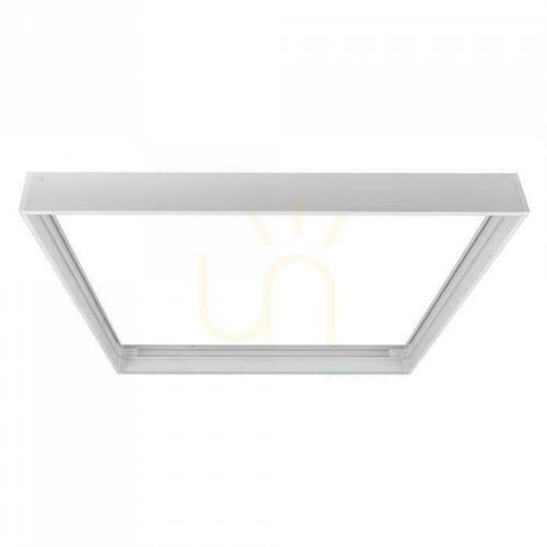 Verifica Rama pentru montare la suprafață pentru panouri LED, pliabilă, 600x600, albă, BACKLIT ALU, 5,8 cm, albă