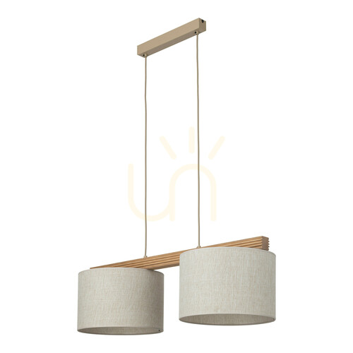 Verifica Lampa suspendată Viga Shade din lemn de pin, 2 x E27