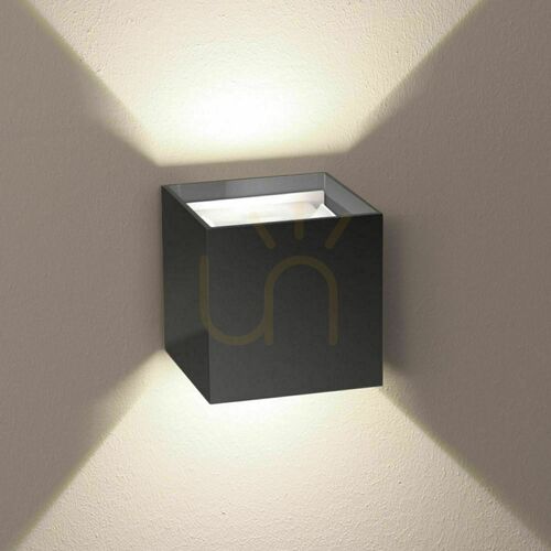 Verifica Carcasă pătrată pentru baza aplicei s.luce Ixa, metal antracit, 10 cm