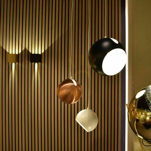 Lampă suspendată s.luce Ball cupru metalică 30 cm E27 dimabilă small 3