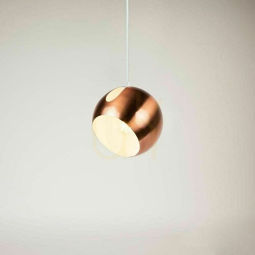Verifica Lampă suspendată s.luce Ball cupru metal, E27, 20 cm, modernă