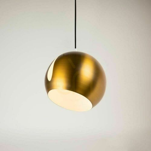 Verifica Lampă suspendată s.luce Ball aurie metalică rotundă 30 cm E27 dimmabilă