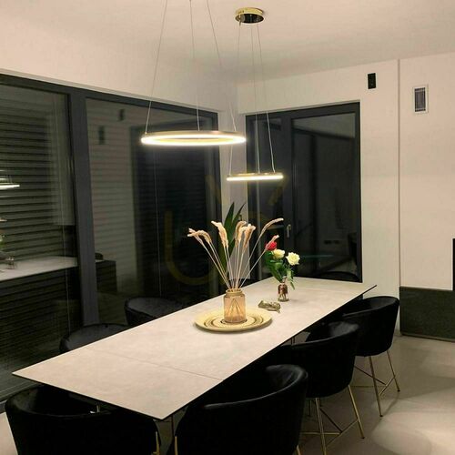 Verifica Lampa suspendată LED s.luce Ring argintie Ø 40 cm, dimabilă