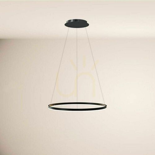 Verifica Lampă suspendată LED s.luce Ring alb Ø80 cm, dimmabilă, metalică