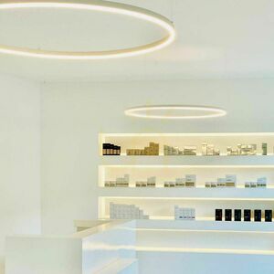 Lampă suspendată LED inel s.luce Ring alb Ø 100 cm 7 Lampă suspendată LED inel s.luce Ring alb Ø 100 cm small 7