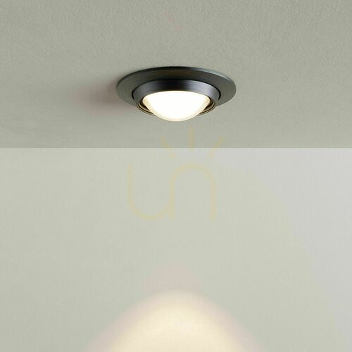 Verifica Spot încastrat s.luce Beam argintiu sticlă rotund Ø11 cm GU10 dimabil