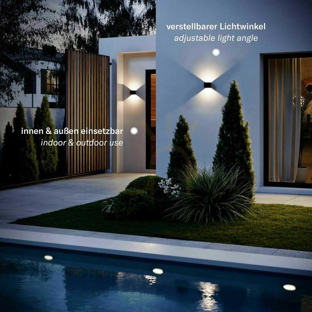 previzualizare Aplică LED de perete s.luce Ixa beton 10 cm IP44 2x3W 3000K Aplică LED de perete s.luce Ixa beton 10 cm IP44 2x3W 3000K