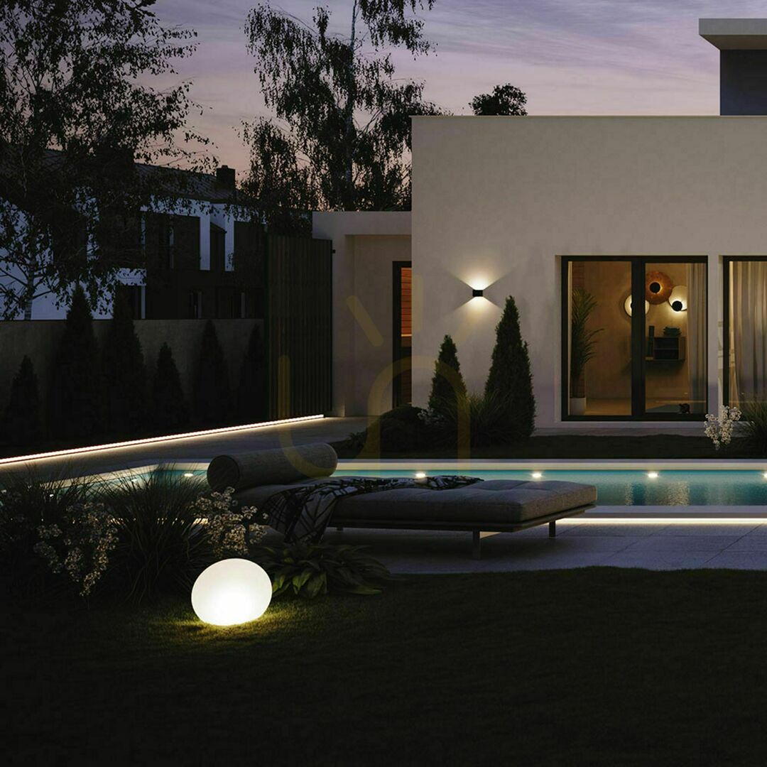 Spectacol Aplică LED de perete s.luce Ixa beton 10 cm IP44 2x3W 3000K Aplică LED de perete s.luce Ixa beton 10 cm IP44 2x3W 3000K