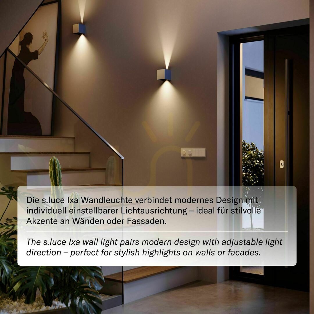 Afişa Aplica perete LED s.luce Ixa crom IP44 2x3W 3000K pătrat metal Aplica perete LED s.luce Ixa crom IP44 2x3W 3000K pătrat metal