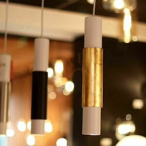 Lampă suspendată s.luce Crutch alb metal GU10 rotund 5,8 cm modernă small 4
