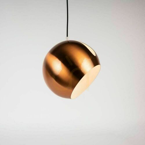 Verifica Lustră s.luce Ball cupru metal, rotundă, E27, 30 cm, dimabilă, modernă
