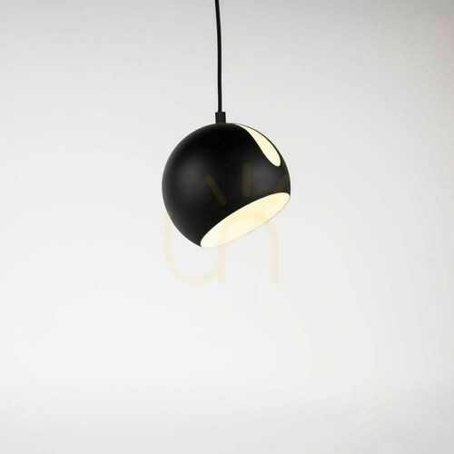 Verifica Lampă suspendată s.luce Ball neagră Ø20 cm E27 cu abajur rotativ, suspensie 5 m