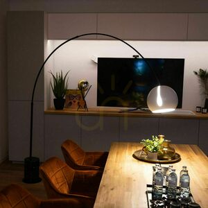 Lampă arc s.luce Ball albă marmură, 220 cm, E27, modernă 3 Lampă arc s.luce Ball albă marmură, 220 cm, E27, modernă small 3
