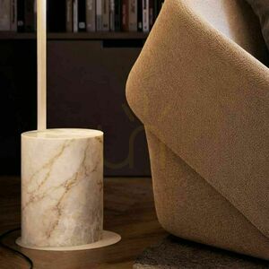 Lampă de podea arc s.luce Ball neagră, marmură, E27, 220 cm small 11