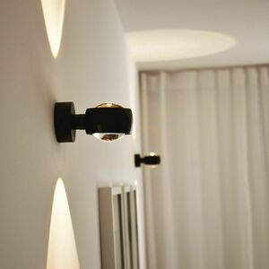 Aplica de perete s.luce Beam neagră rotundă din sticlă și metal, G9, dimabilă 4 Aplica de perete s.luce Beam neagră rotundă din sticlă și metal, G9, dimabilă small 4