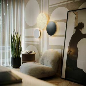 Plafonieră LED s.luce Cloud neagră 50 cm rotundă modernă 29W dimmabilă small 2