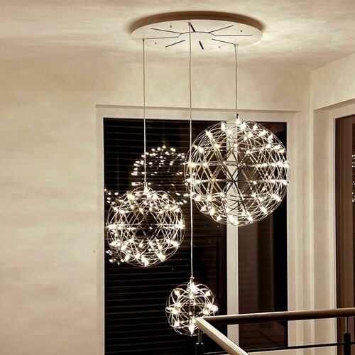 Verifica Lustră suspendată s.luce Atom XL LED aurie modulară 30/50/70 cm