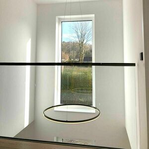 Lustră suspendată LED s.luce Ring alb Ø120 cm, dimabil, metal, modernă 9 Lustră suspendată LED s.luce Ring alb Ø120 cm, dimabil, metal, modernă small 9
