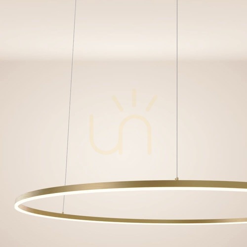 Verifica Lampa suspendată LED s.luce Ring aurie Ø 120 cm