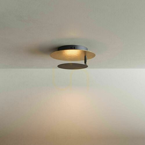 Verifica Lampă LED de tavan și perete s.luce Plate Ø 30 cm aurie 3000 K 20 W dimabilă
