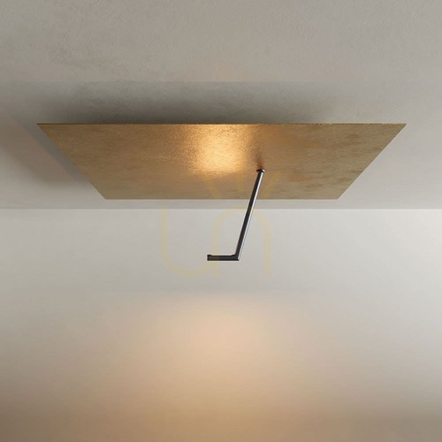 Verifica Plafonieră s.luce Hook LED 62x62 cm pătrată foiță de aur 18 W 3000 K dimabilă