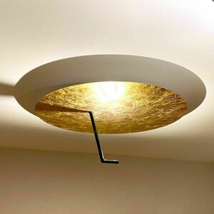 Plafonieră s.luce Hook LED 62x62 cm pătrată foiță de aur 18 W 3000 K dimabilă small 1