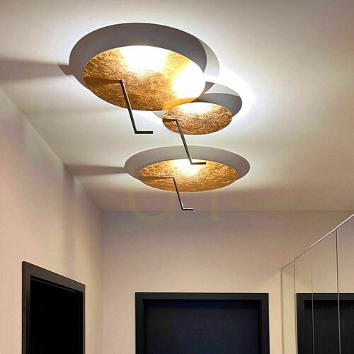 Verifica Plafonieră LED s.luce Hook albă rotundă 60 cm metal dimabilă 18W 3000K 1600 lm