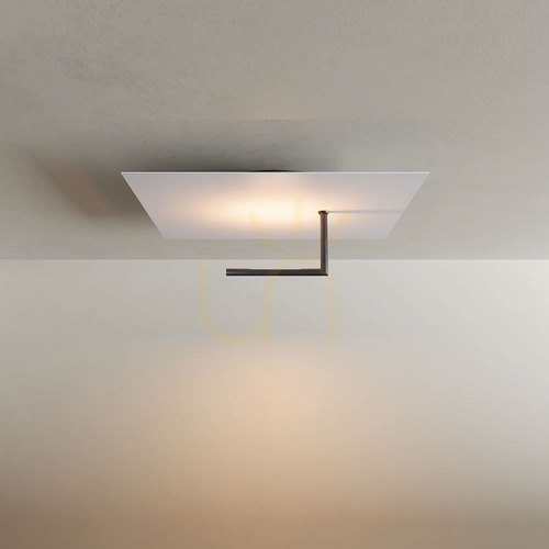Verifica Plafonieră LED s.luce Edge pătrată albă 45 cm metal 18W dimabilă 3000K