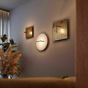 Plafonieră LED s.luce Edge pătrată aurie 45 cm, 18W, dimabilă, 3000K, metal small 3