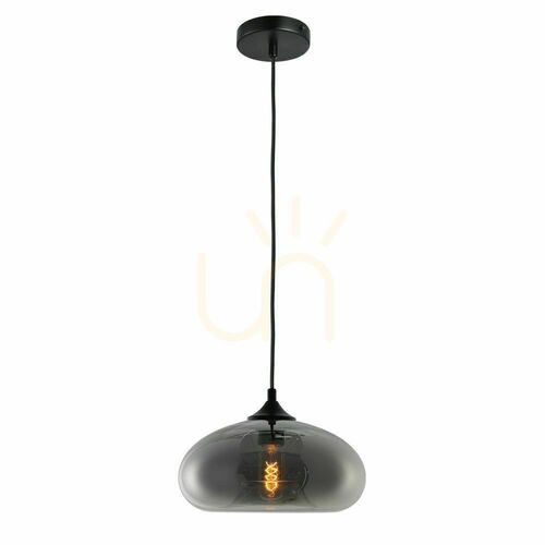 Verifica Pendulă s.luce Cruet din sticlă fumurie, plată, E27, cablu 5 m, 160150